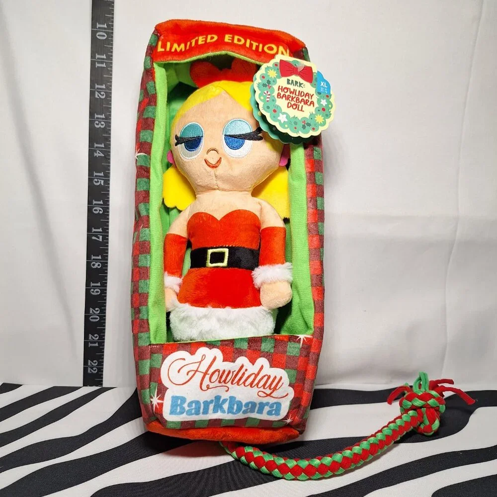 NWT Bark Howliday Barkbara Doll Dog Toy XL